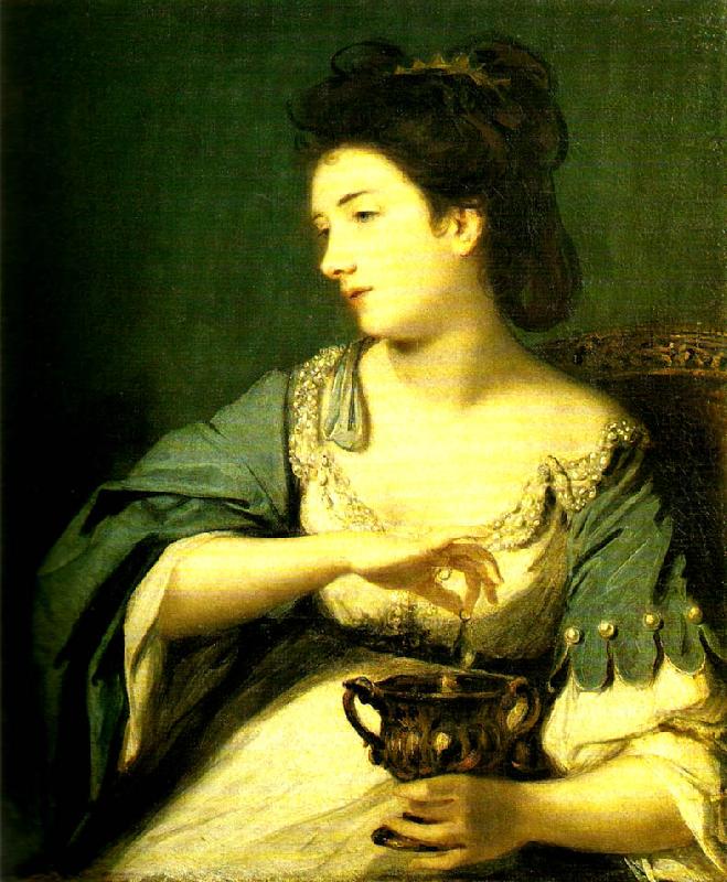 Sir Joshua Reynolds miss kitty fisher in the character of cleopatra china oil painting image